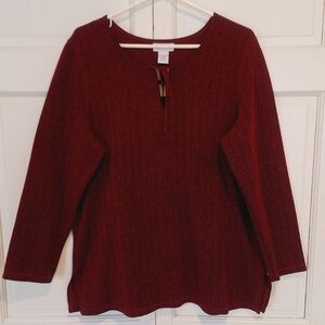 Avenue ribbed knit top